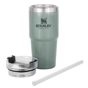 Stanley style quencher stainless steel tumbler