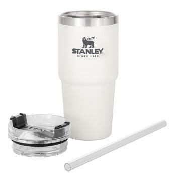 Stanley Adventure Quencher Travel Tumbler mug 🔅flight grey white  handle🔅NEW
