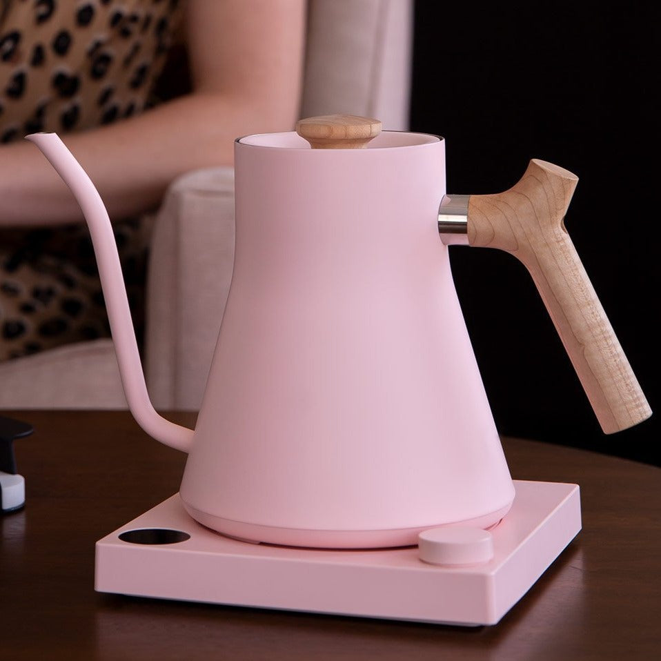 Stagg EKG Electric Pour Over Kettle (Warm Pink & Maple), Fellow